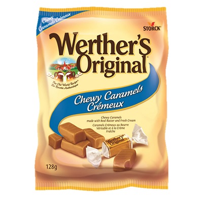Candy-Werther'S Original Chewy Caramels 128G.