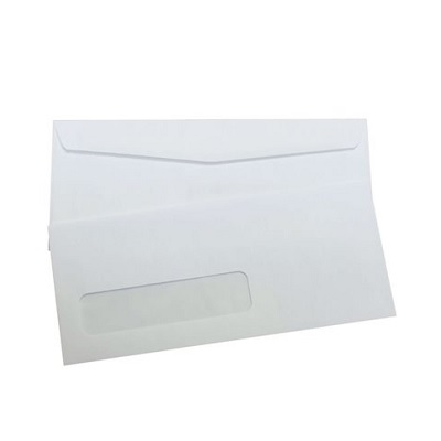 Envelope-#9 Window, White, Side Seam, 500/Box