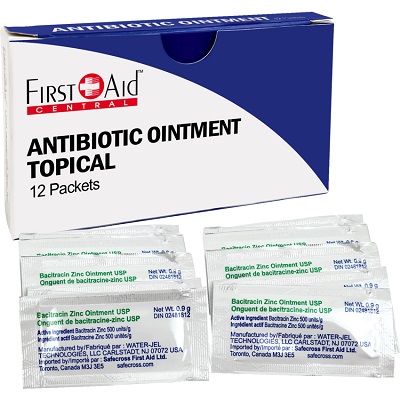 Ointment-First Aid, Topical Antibiotic, 0.9G. 12/Pack