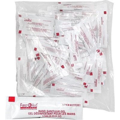 Hand Sanitizer-First Aid Single Use 50/Pack