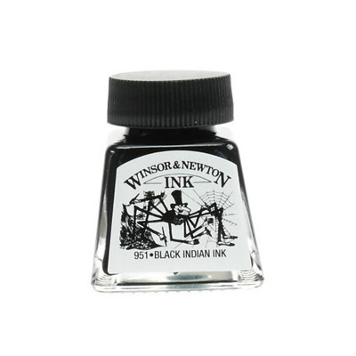 Ink-Drawing W&N Black Indian 14 Ml. Bottle