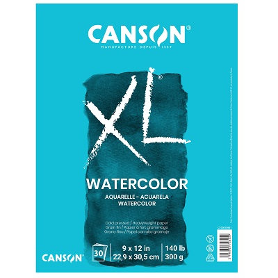 Watercolour Paper Pad-9X12, Xl Fold Over, 30 Sheet