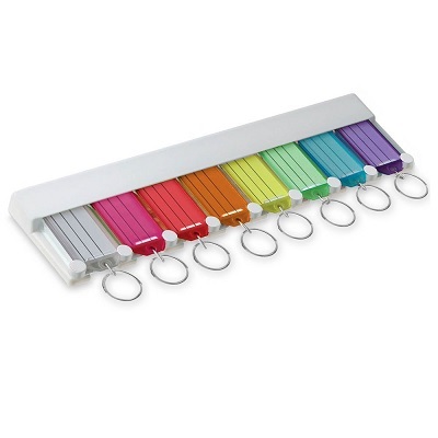 Key Rack-8 Tag Multi Colour Deluxe