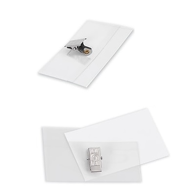 Badge Holder-Fold-Over With Clip, 2-1/8X3-1/2" 10/Pack