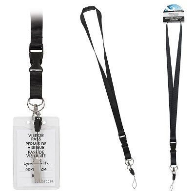 Lanyard-17.5" Adjustable, Black