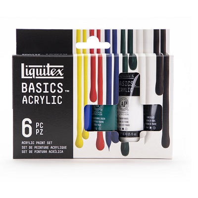 Paint-Acrylic Liquitex Basics 6 X 22 Ml. Tubes