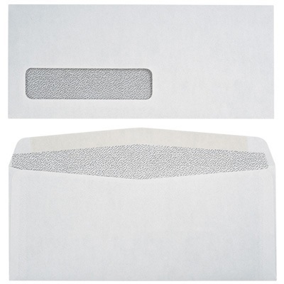Envelope-#10 Window, Security, 500/Box