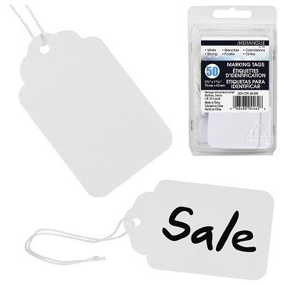 Tags-Marking, 2-3/4X1-11/16", White 50/Pack