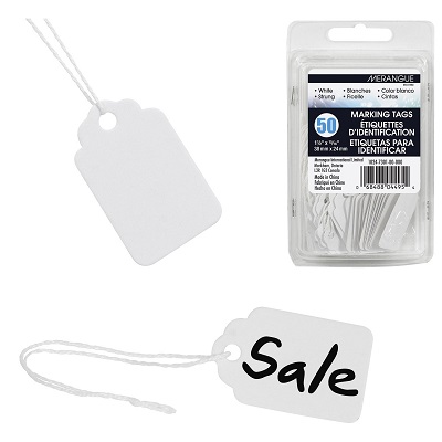 Tags-Marking, 1-1/2X15/16", White 50/Pack