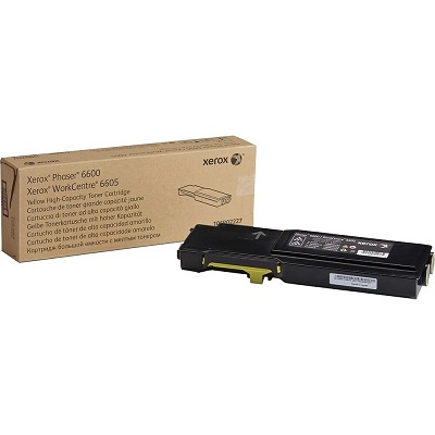 Laser Toner-Xerox Phaser 6600/6605 Yellow High Yield