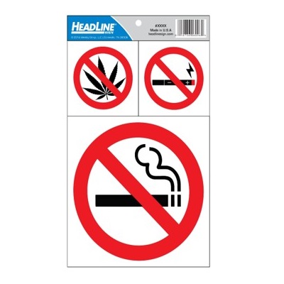 Sign-No Smoking, No Vaping, No Weed