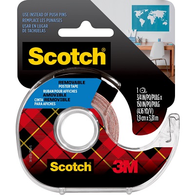 Tape-Poster, Double Stick, Removable