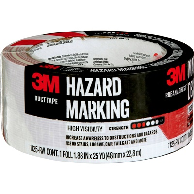 Tape-Duct, Hazard Marking 48Mm X 22.8M Red/White