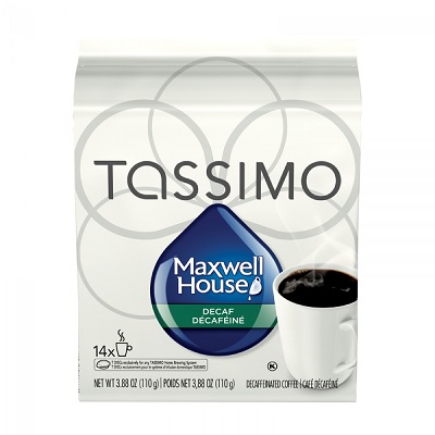 Coffee-Tassimo Maxwell House Blend Decaffeinated 14/Box