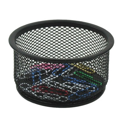 Paper Clip Holder Mesh Black