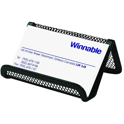 Business Card Holder-Mesh Black