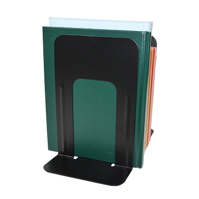 Bookends-Steel, Deluxe 9" Non-Skid, Black
