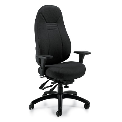 Chair-Multi-Tilter Obusforme Comfort High Back, Black