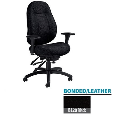 Chair-Multi-Tilter Obusforme Comfort Medium Back, Black