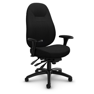 Chair-Multi-Tilter Office Pro Medium Back, Urban Black Coal