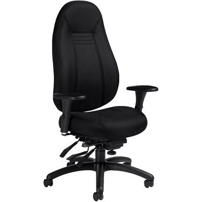 Chair-Multi-Tilter Obusforme Comfort High Back, Black
