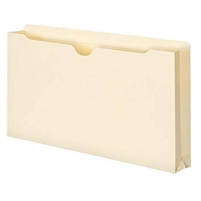 File Jacket-Expanding, Legal 1.5" Expansion Manila 5/Pack