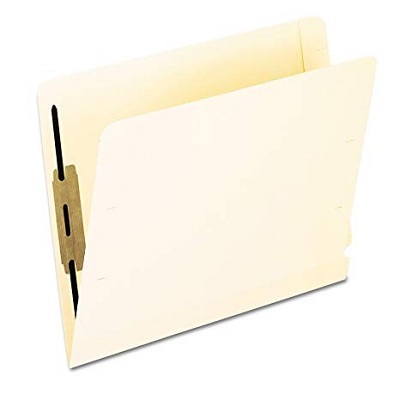 File Folder-End Tab, Letter W/ Fastener Pos# 1&3 Manila 50/B