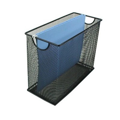 File Holder-Desktop, Hanging Mesh, Letter Size, Black