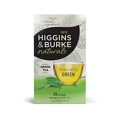 Tea Bags-Higgins & Burke Naturals, F.Valley Green (30377)