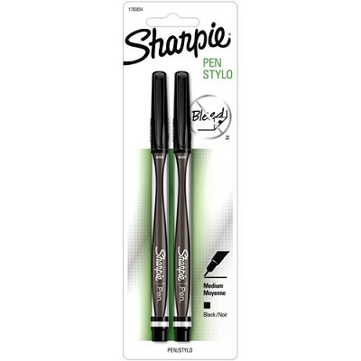 Pen-Porous, Sharpie Fine Black, 2/Pack