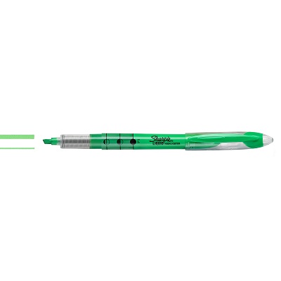 Highlighter-Sharpie Liquid, Fluorescent Green,12/pk