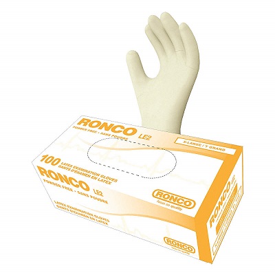 Gloves-Examination, Le2 Latex, Tan, Extra Large 100/Box