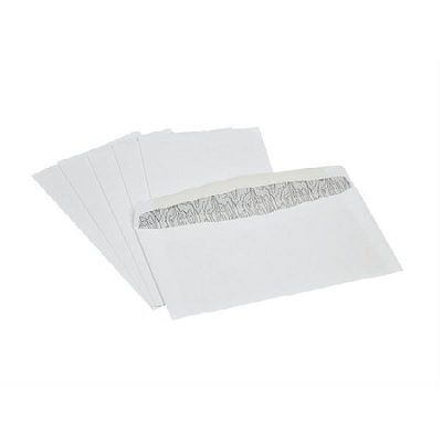 Envelope-#10 White, Security, 100/Pack