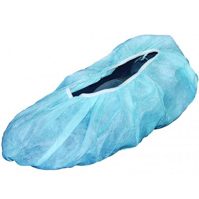 Shoe Cover-Polypropylene, Regular Size, Blue 100/Pack