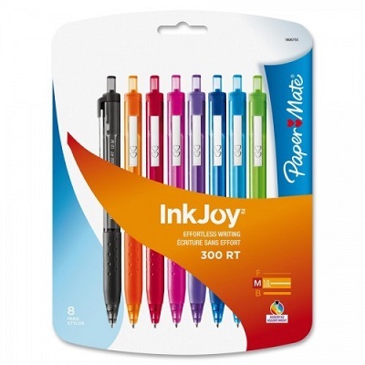 Pen-Retractable, Inkjoy 300Rt Ballpoint, 8 Fashion Colours