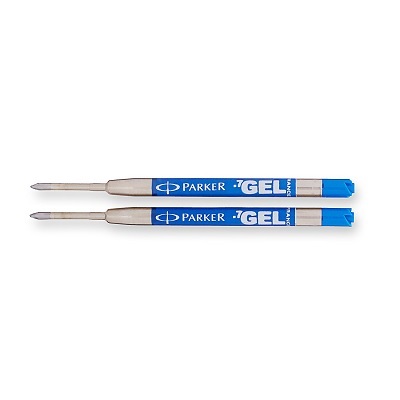 Pen Refill-Parker Quink Gel , Medium Blue, 2/Card -30526Pp