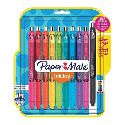 Pen-Retractable, Inkjoy Gel, 0.7Mm 10 Assorted