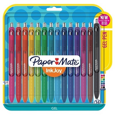 Pen-Retractable, Inkjoy Gel, 0.7Mm 14 Assorted