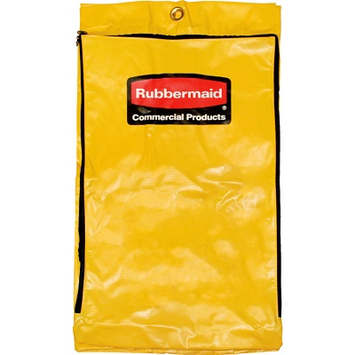 Janitor Cart Bag Replacement 24Gal. Vinyl, Yellow