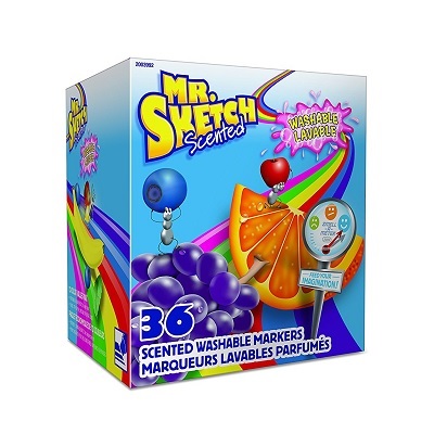 Marker Set-Mr. Sketch Scented, Washable Chisel, Box Of 36