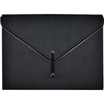 File-Expanding, Fashion 13-Pocket, Black