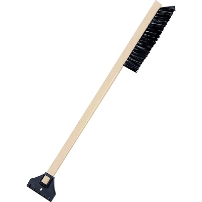 Snow Brush-25" Long, Non-Telescopic, Black/Beige