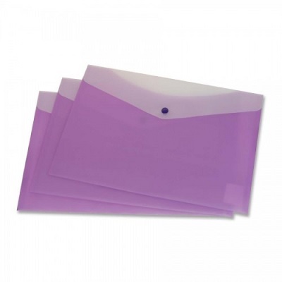Envelope-Poly, 2 Pocket 13.5X9, Grape 6/pk
