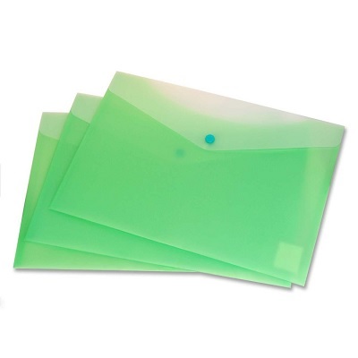 Envelope-Poly, 2 Pocket 13.5X9, Lime 6/pk