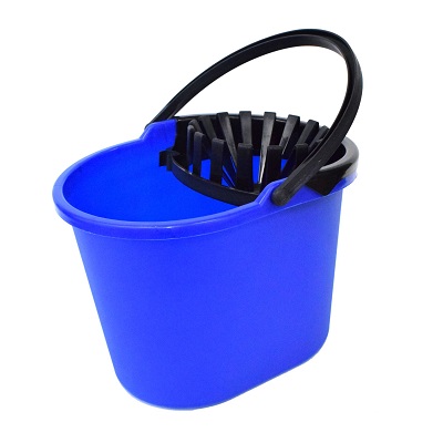 Bucket-Mop With Wringer, 13 Qt. Blue
