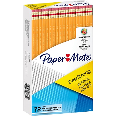 Pencil-Woodcase, Papermate Everstrong Hb #2 72/Pk