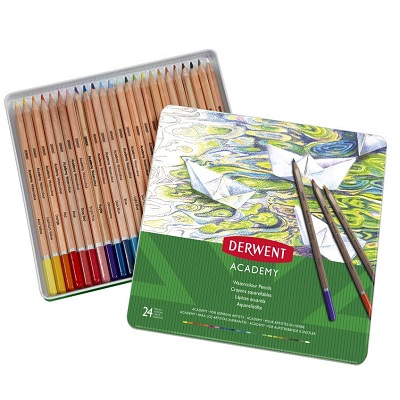 Pencil Set-Watercolour Derwent Academy 24 Colours