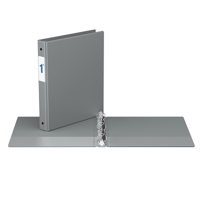 Binder-Essential 2300 1" Round Ring, Grey