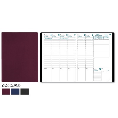 Planner-Weekly, 11.75X8.25 Prenote Freeport Black Eng 2023