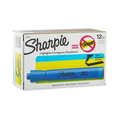 Highlighter-Sharpie Tank, Turquoise Blue,12/pk